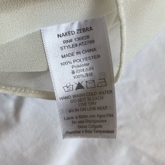 Naked Zebra Tank Top Size Small - Picture 3 of 6